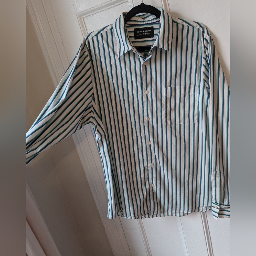 Scotch & Soda Stripes Button Down - Size XL